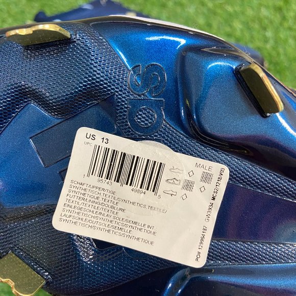 Adidas Icon Georgia Tech GT Team Issue PE Baseball Cleats GW3934 Mens 13 NEW